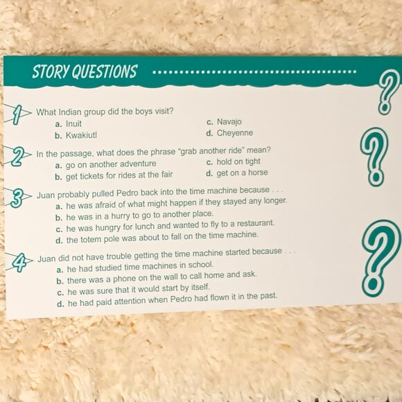 EUC ~ Fiction Reading Comprehension Cards for 3rd Grade - Picture 10 of 16